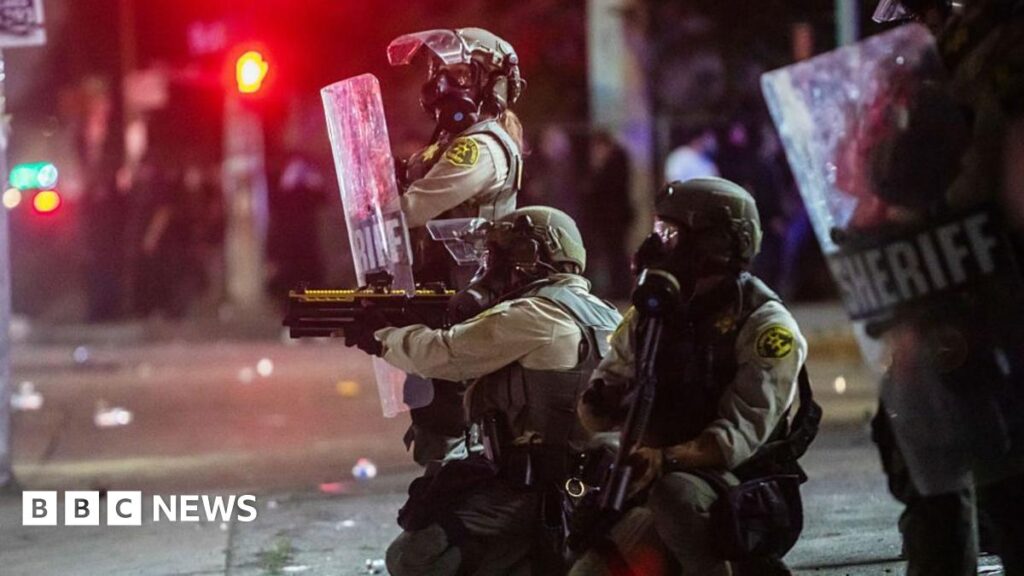 Los Angeles protests live: First troops arrive in LA after Trump signs order to send 2,000 National Guardsmen