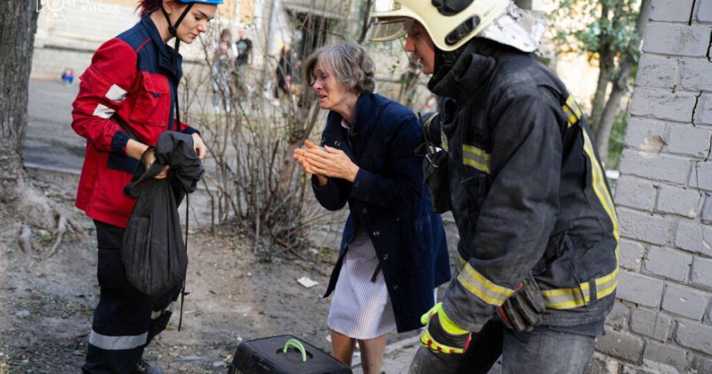 Search for survivors after Russian drone and missile barrage hits Kyiv | Russia-Ukraine war News
