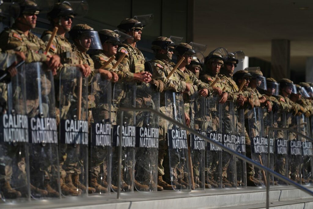 ‘Political pawns’: Morale among California National Guard and Marines deployed in LA is underwater, report claims
