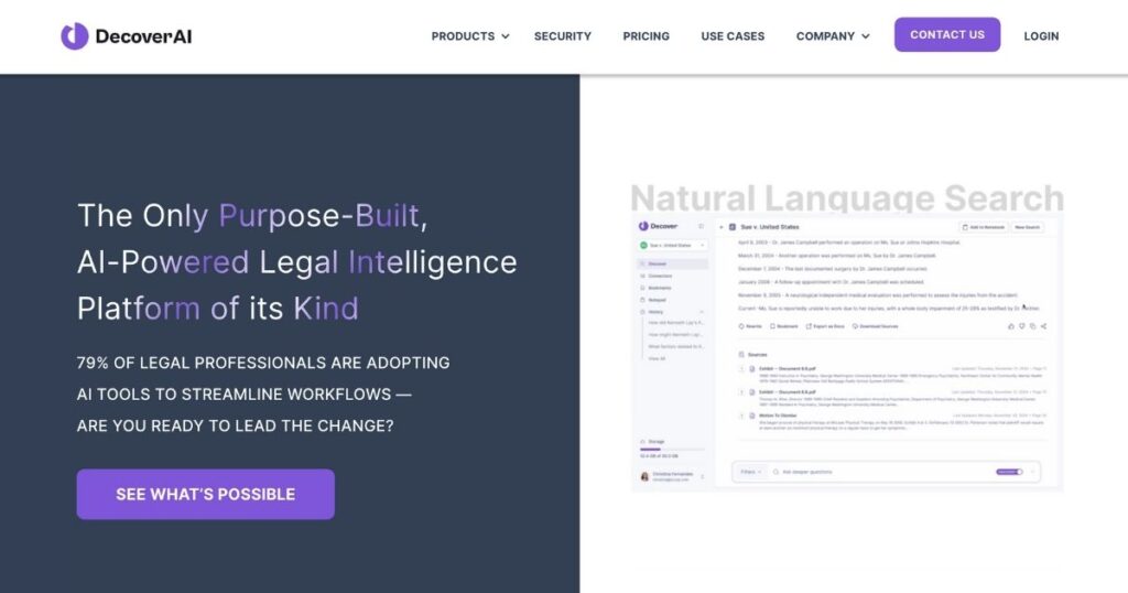 AiHot100 #22 DecoverAI: AI-Powered Legal Intelligence Platform