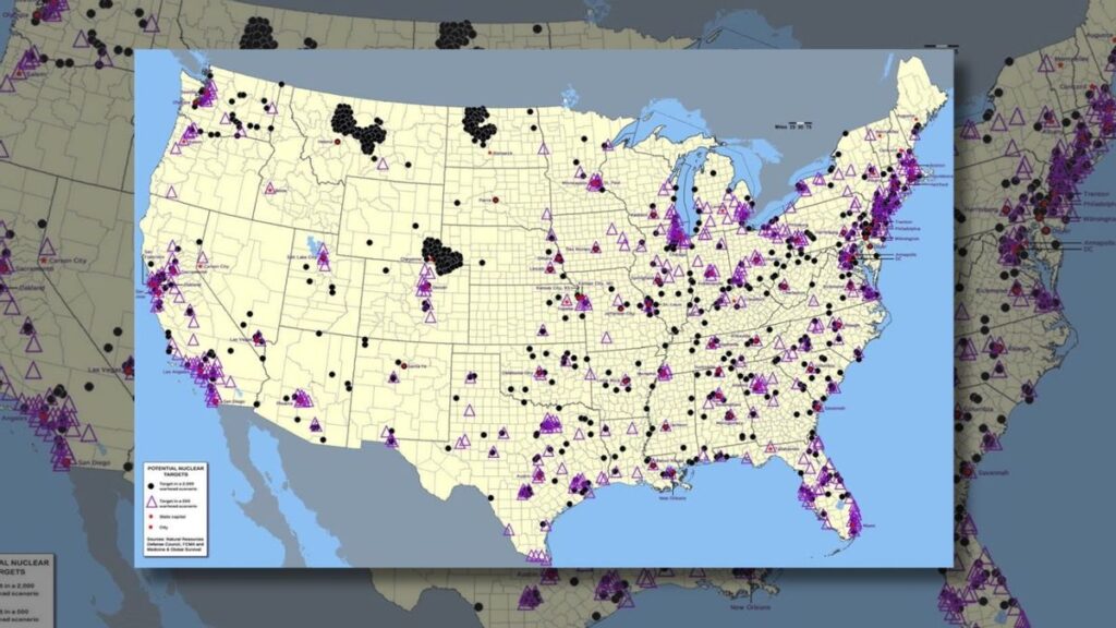 Investigating rumored FEMA map of potential nuclear targets in the US