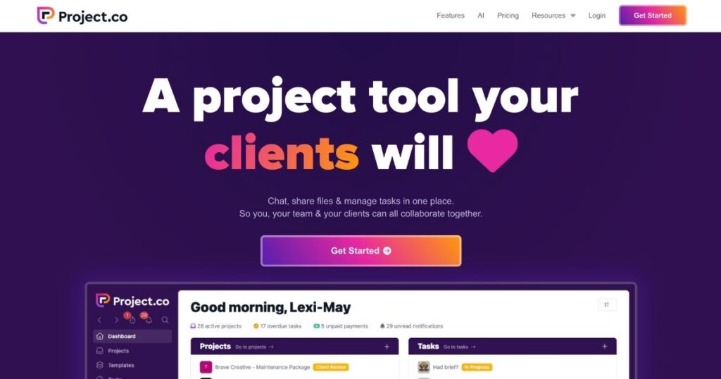 ProjectCO: Collaborative project management tool