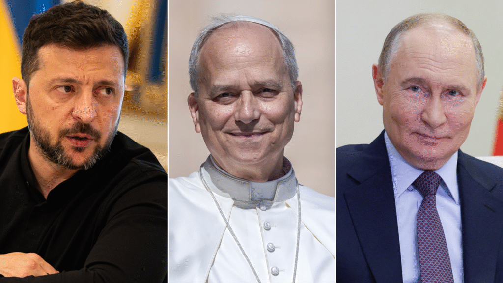 Pope Leo makes direct peace plea to Putin in first call on Ukraine war