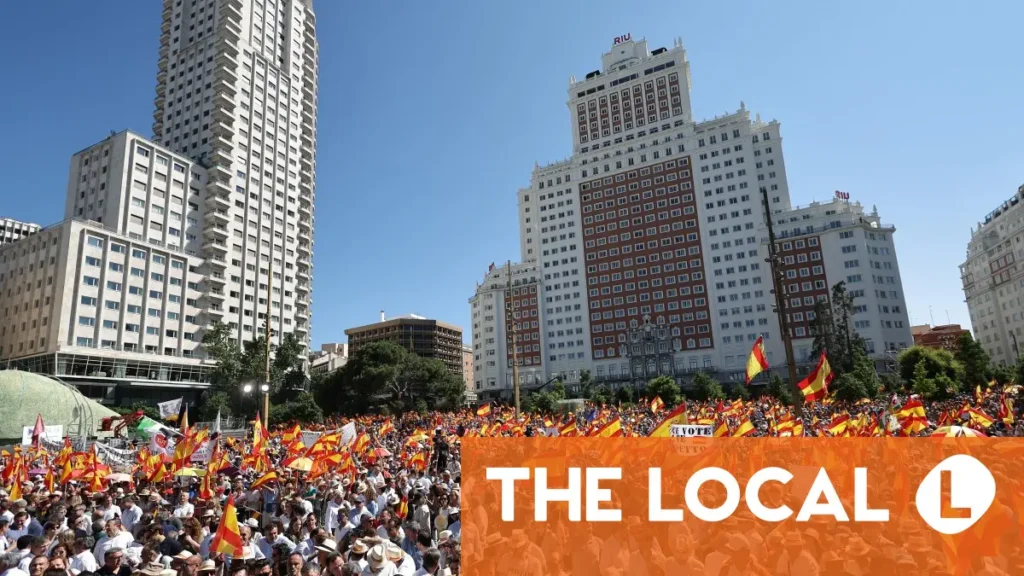 Tens of thousands join anti-government protest in Madrid