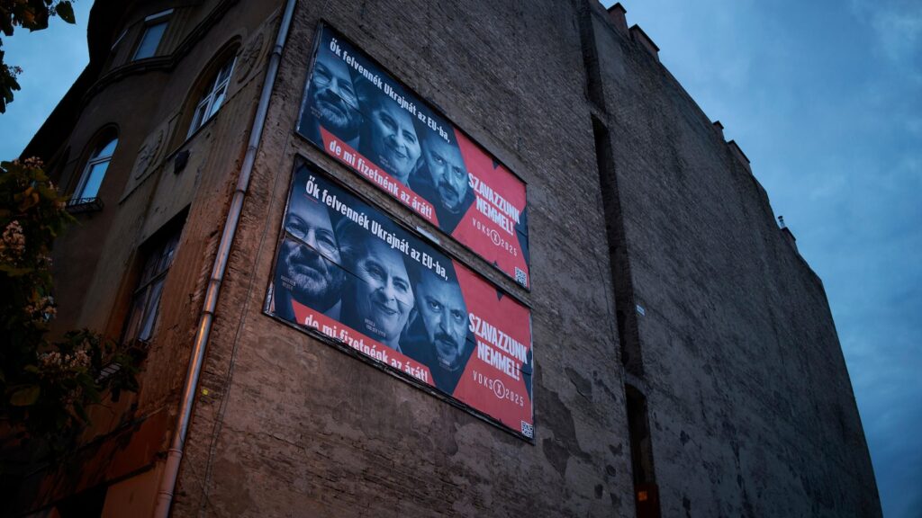 Orbán’s anti-Ukraine campaign targets political rival as Hungary’s elections loom