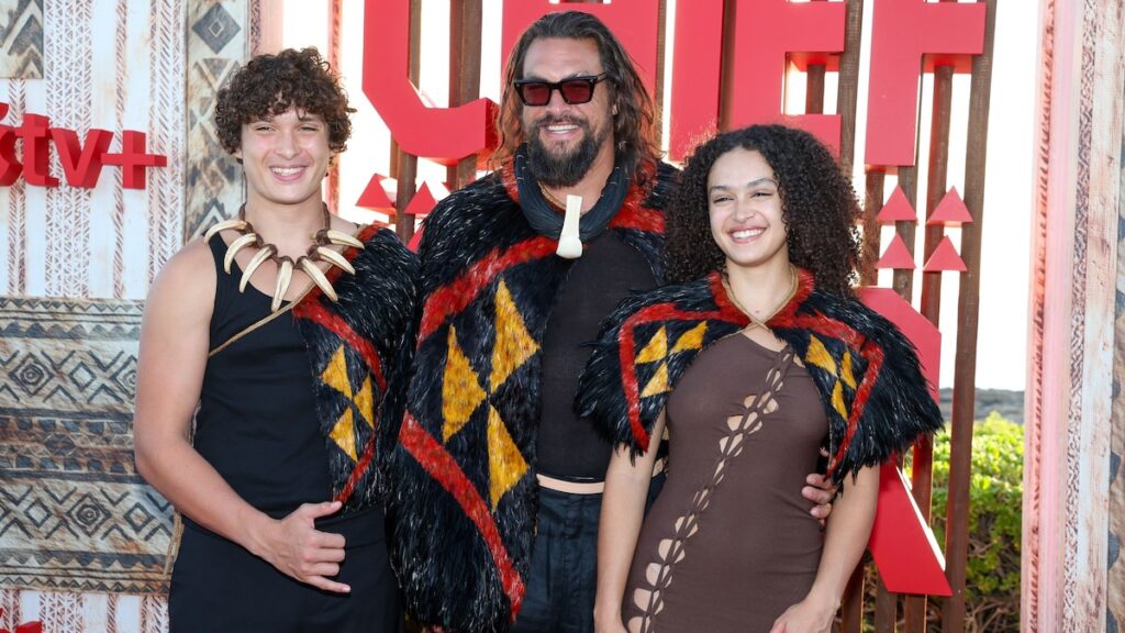 Jason Momoa brings his kids along for ‘Chief of War’ premiere in sweet matching moment