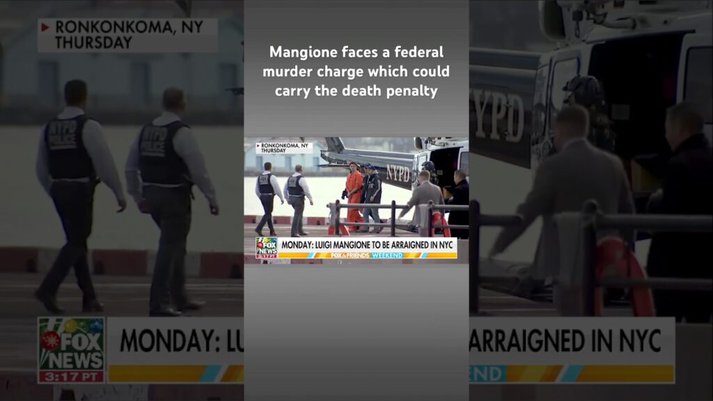 Suspected CEO killer Luigi Mangione to be arraigned on Monday #shorts