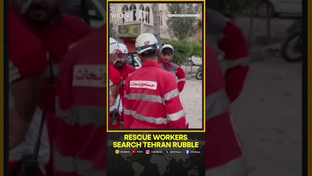 Iran-Israel War: Rescue Workers Search the Rubble at Site of Israeli Strike in Tehran | WION Shorts