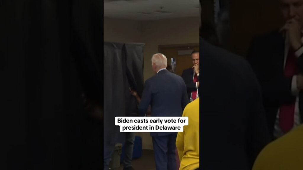 Biden casts early vote for president in Delaware #shorts