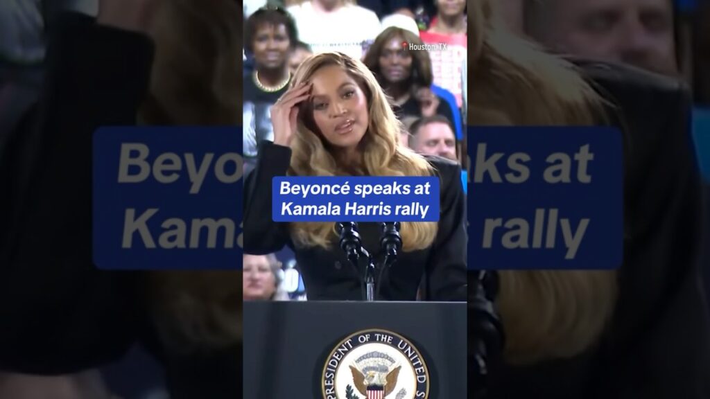 Beyoncé speaks at Kamala Harris rally #shorts