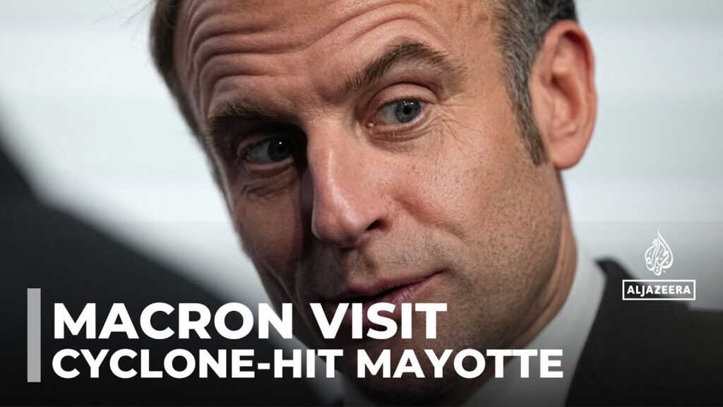 French President Macron visits cyclone-hit Mayotte as Mozambique struggles with storm aftermath