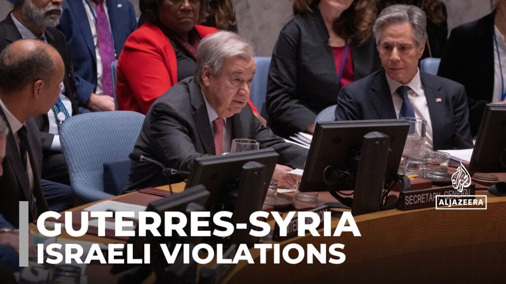 Israel strikes violate Syria’s sovereignty: Guterres