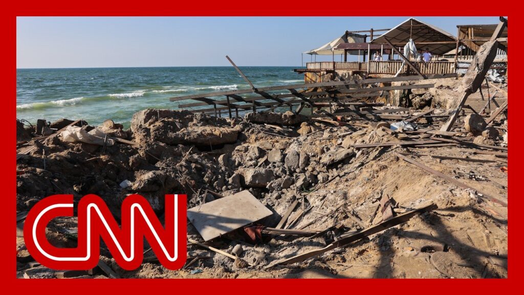 Israeli strike on waterfront cafe in Gaza City kills dozens, hospital official says