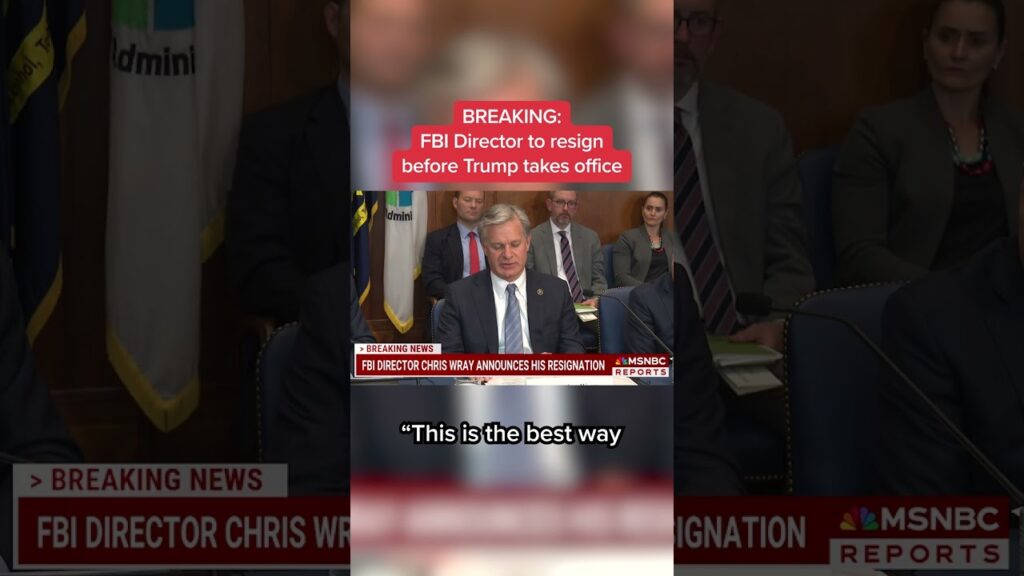 BREAKING: FBI Director to resign before Trump takes office