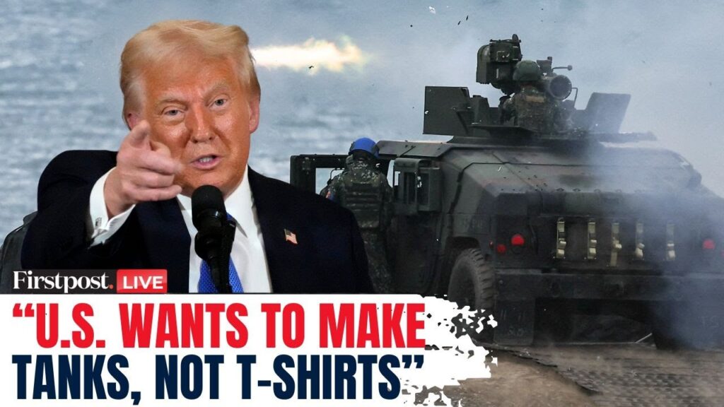 Trump LIVE: Trump Says US Focusing on AI & Military Over T-Shirts | Trump EU Tariffs | Trump Tariffs