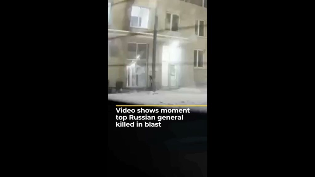 Moment top Russian general killed in blast | AJ #shorts