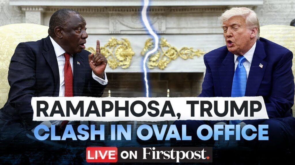 Trump-Ramaphosa Oval Office Clash LIVE: Trump, South Africa’s Ramaphosa Clash over “White Genocide”