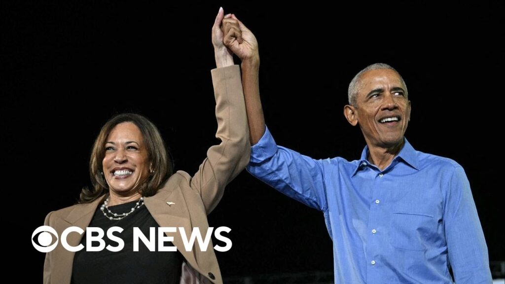 Harris and Obama campaign together for first time