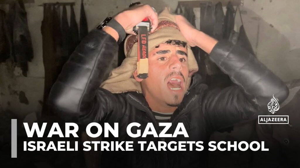 Israeli forces bomb another UN-run school in Gaza, killing dozens