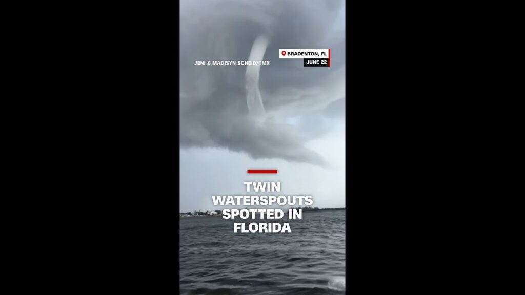 Twin waterspouts spotted in Florida