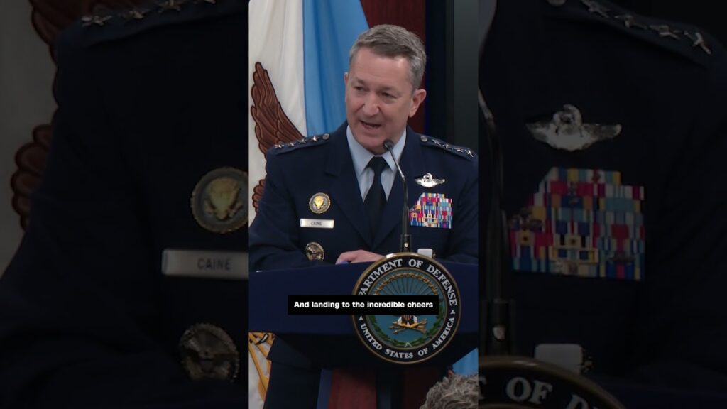 Gen. Caine says moment after strikes gave him chills