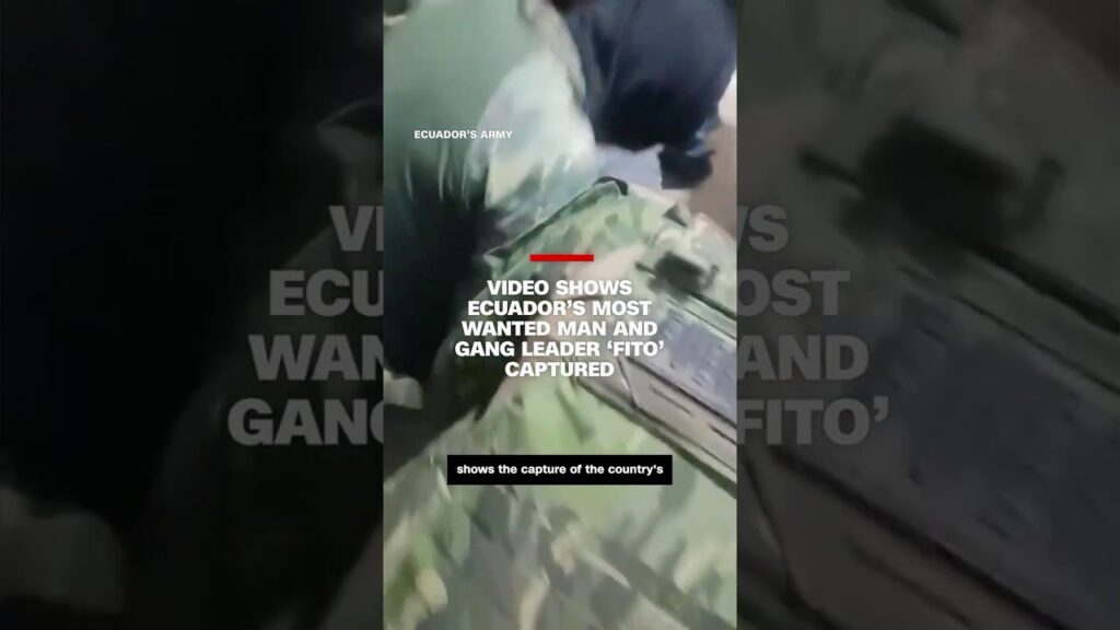 Video shows Ecuador’s most wanted man and gang leader ‘Fito’ captured