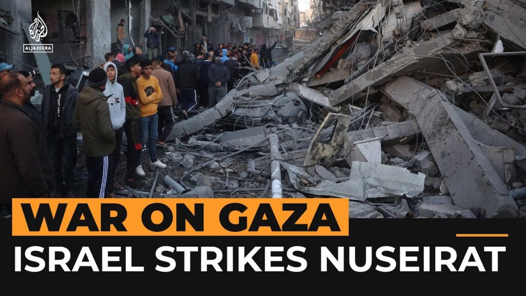 More than 30 Palestinians killed in an Israeli strike on Nuseirat | Al Jazeera NewsFeed