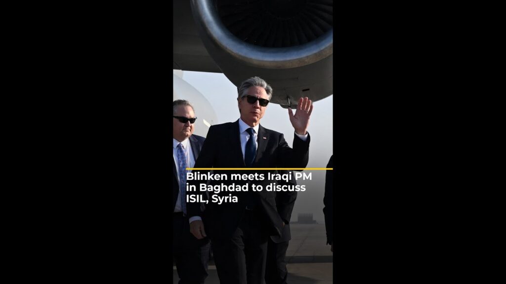 Blinken meets Iraqi PM in Baghdad to discuss ISIL, Syria | AJ #shorts