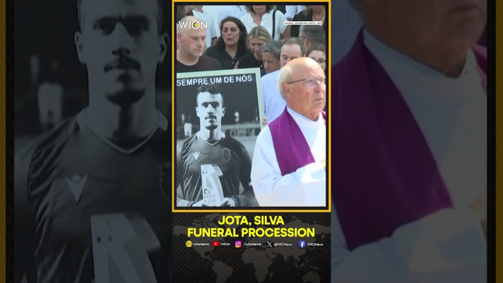 Diogo Jota and Andre Silva’s Coffins Are Carried From the Chapel at Funeral in Portugal |WION Shorts