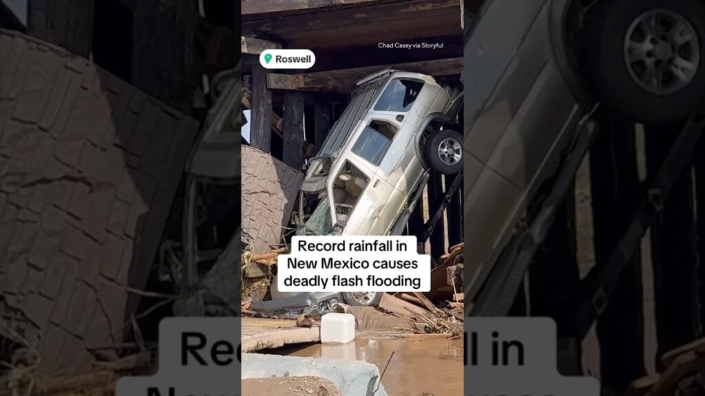 Deadly flash flooding in New Mexico #shorts