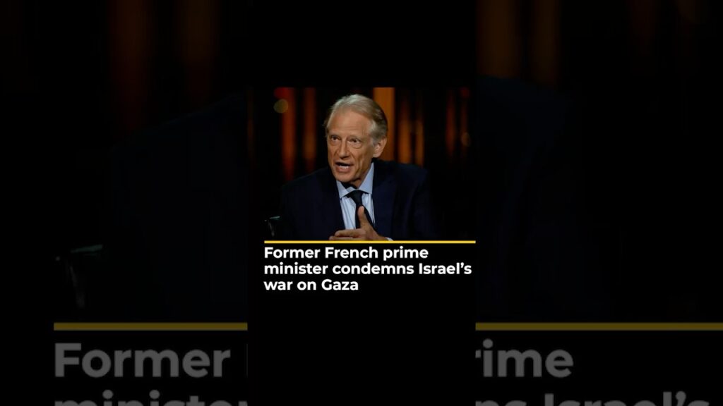 Former French prime minister condemns Israel’s war on Gaza | Studio B