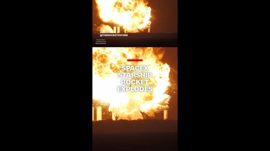 SpaceX Starship rocket explodes