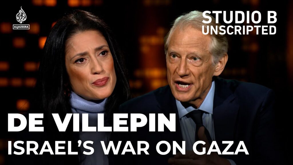 Former French PM condemns Israel’s war on Gaza – Dominique de Villepin & Fatima Bhutto | Studio B