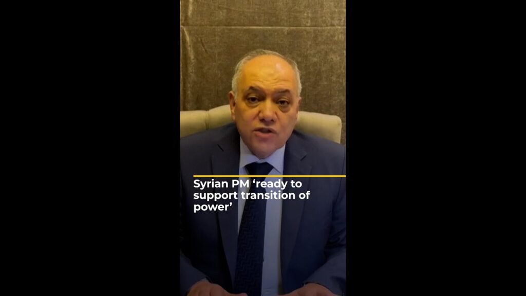 Syrian PM ‘ready to support transition of power’ | AJ#shorts