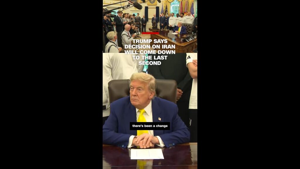 Trump says decision on Iran will come down to the last second