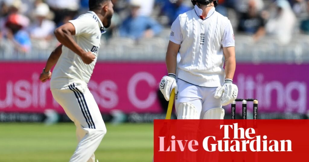 England v India: third men’s cricket Test, day four – live | England v India 2025