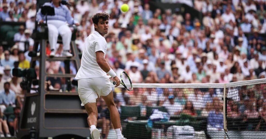 Wimbledon 2025 live updates: Men’s final score as Carlos Alcaraz takes first set vs. Jannik Sinner