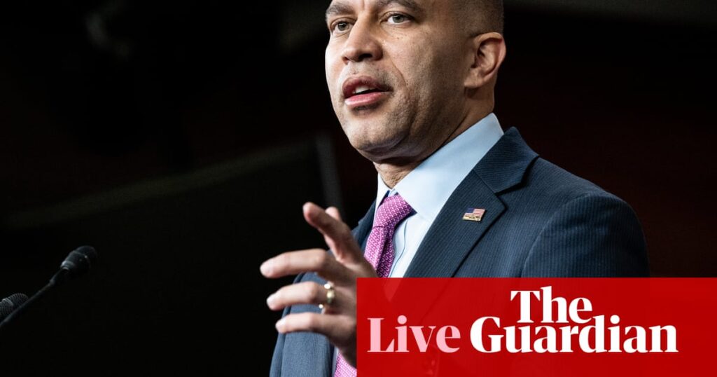 Democratic leader speaks for more than four hours on House floor as Republicans aim to vote on Trump’s major tax bill – live | US Congress