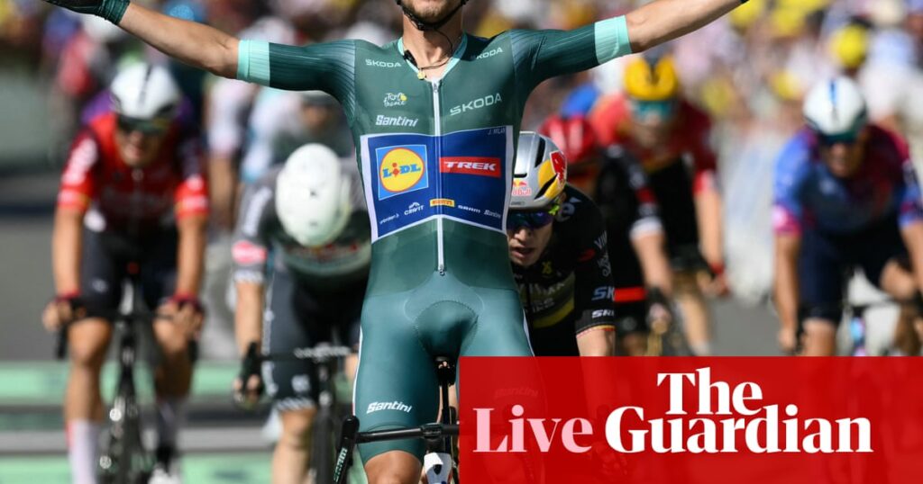 Tour de France 2025: Milan wins stage eight to keep sprint leader’s green jersey – as it happened | Tour de France 2025