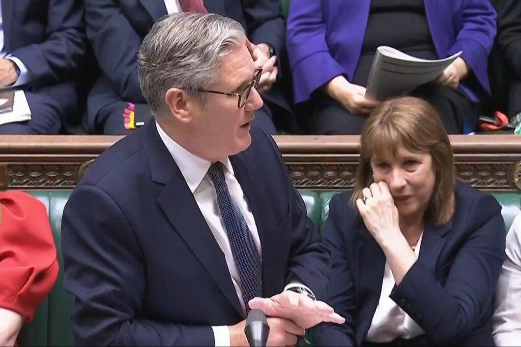 Politics latest: Starmer refuses to back his tearful chancellor Rachel Reeves in extraordinary PMQs