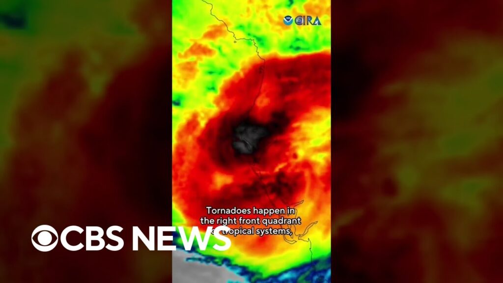 How Hurricane Milton produced tornadoes #shorts