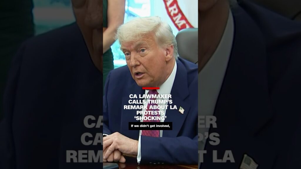 CA lawmaker calls Trump’s remark about LA protests ‘shocking’