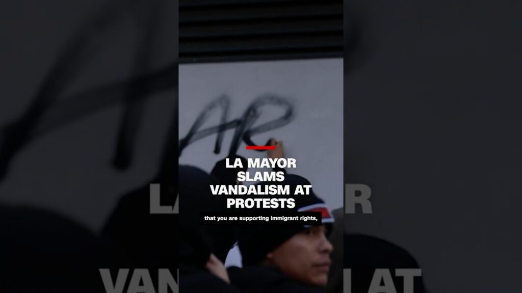 Los Angeles mayor slams vandalism during protests