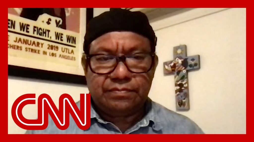 He called for protests over ICE raid. Hear his reaction to violent escalation
