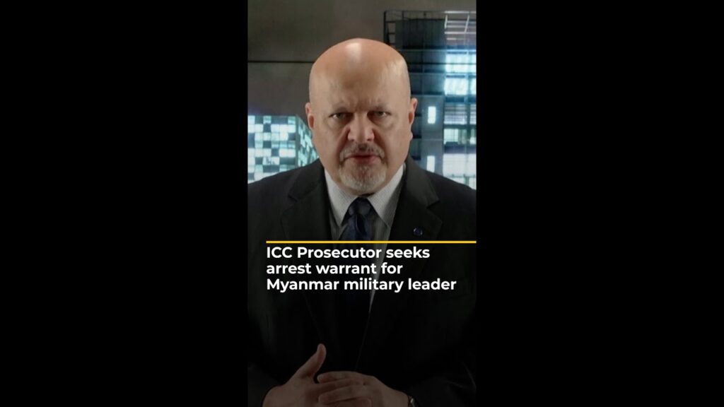 ICC prosecutor seeks arrest warrant for Myanmar military leader | AJ#shorts
