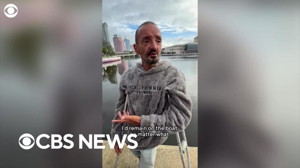 Florida’s “Lt. Dan” says he’s “not scared of anything” after surviving Milton on his sailboat