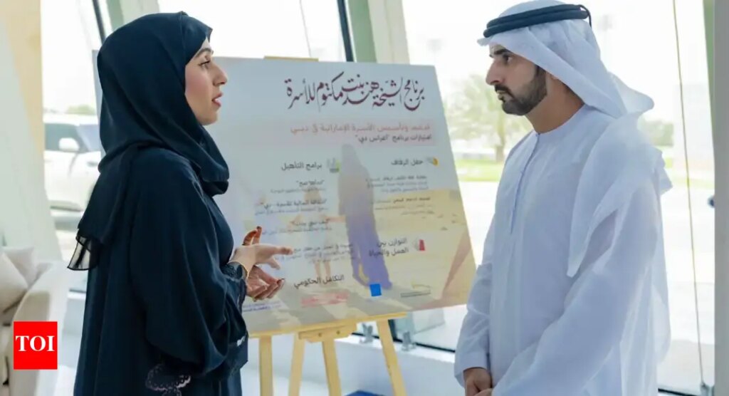 Dubai Crown Prince reviews family support initiative led by Sheikha Hind bint Maktoum, wife of UAE Vice President | World News