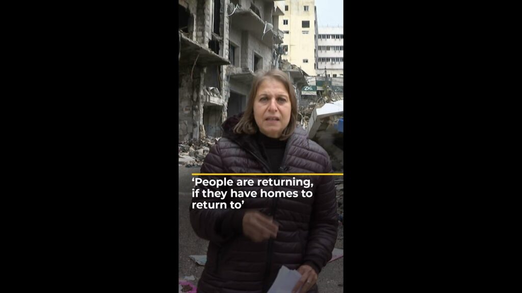 Al Jazeera reports from ruins of Lebanese town after ceasefire | AJ #shorts