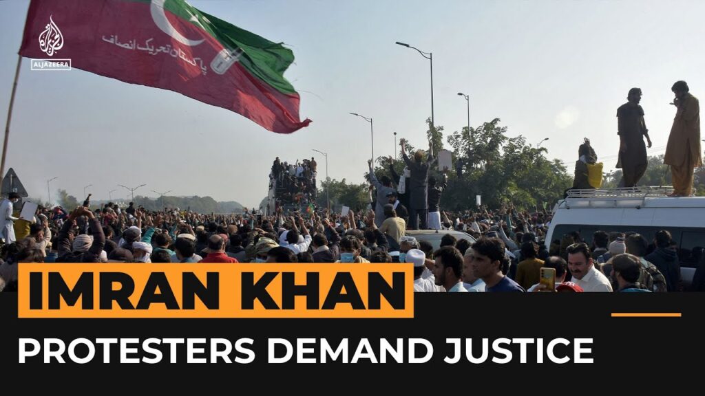 Protesters head to Islamabad to demand the release of ex-PM Imran Khan | AJ #shorts
