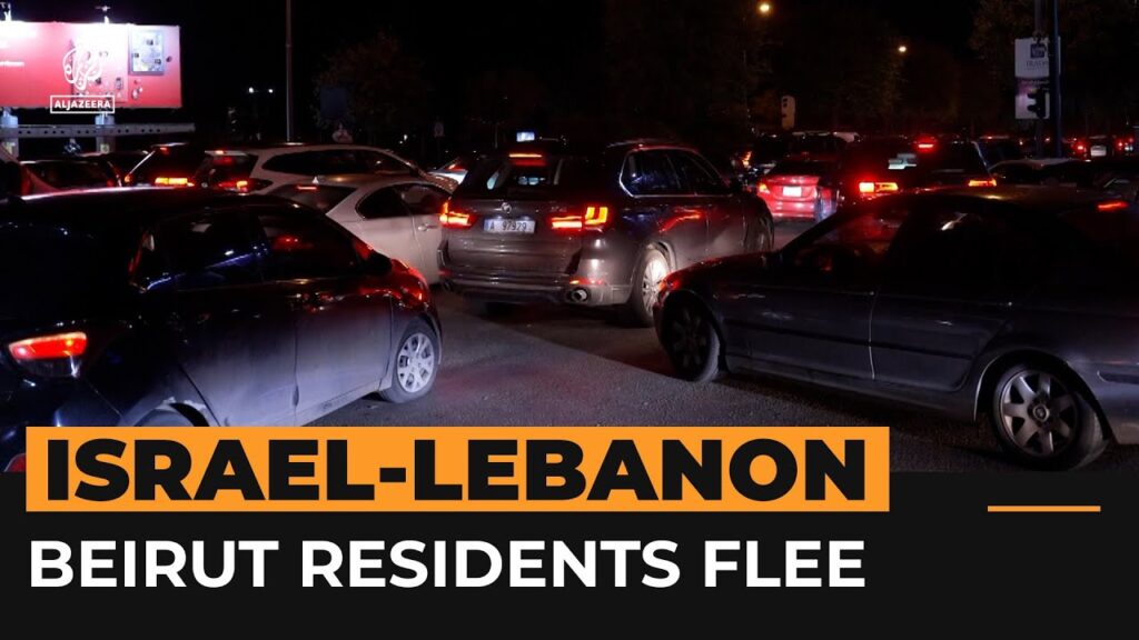 Panic in central, western Beirut as Israel warns of air strikes | AJ #Shorts